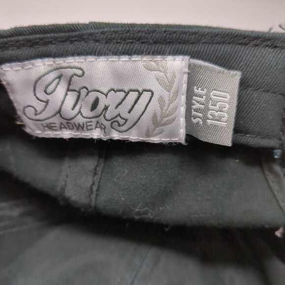 App In The Air Slideback Hat Black OSFA Adjustable Embroidered Style 1350 - Picture 8 of 9